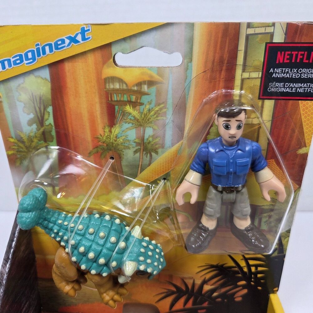 Ankylosaurus Bumpy and Ben Figure Set Jurassic World Camp Cretaceous NEW In Box